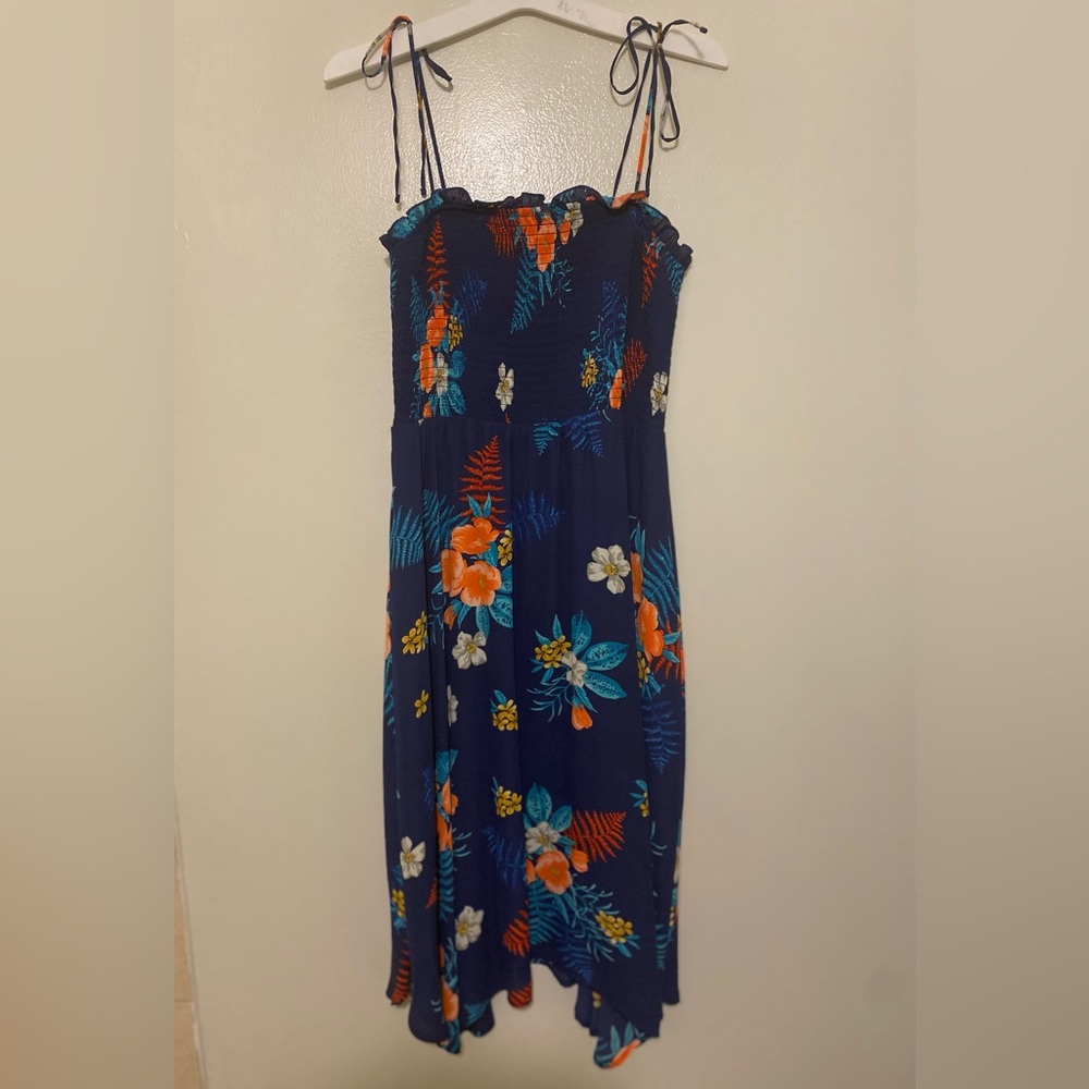 Express Navy Floral Sleeveless Dress / Women’s Small